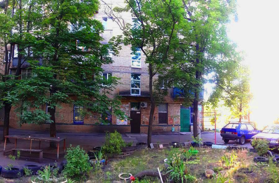 Однокомнатная Квартира На Улице Попудренко キエフ エクステリア 写真